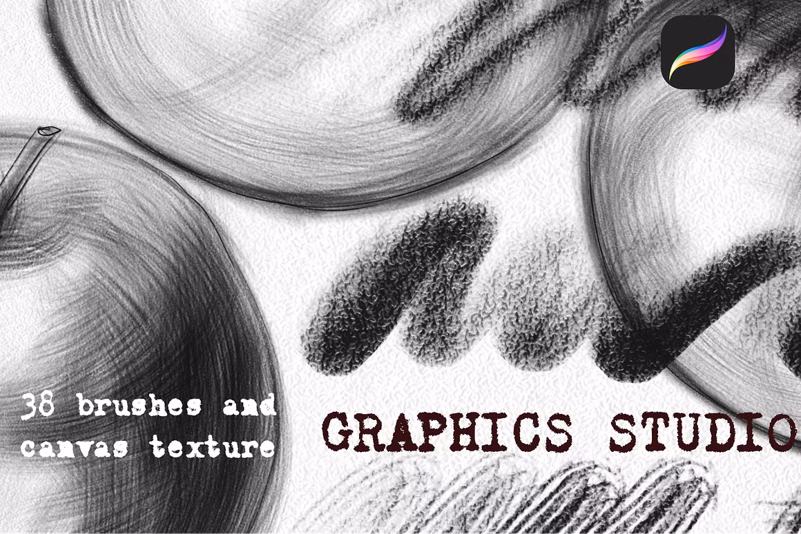 38 Graphic brushes for Procreate