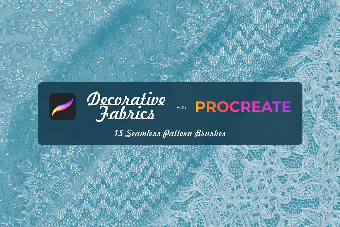 Decorative fabrics brushes Procreate