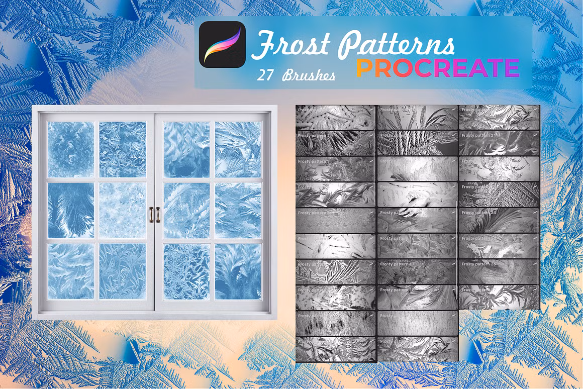 Frosty brushes for PROCREATE