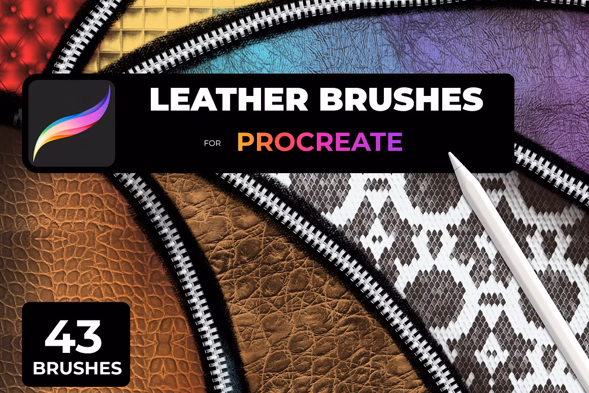 LEATHER brushes for PROCREATE