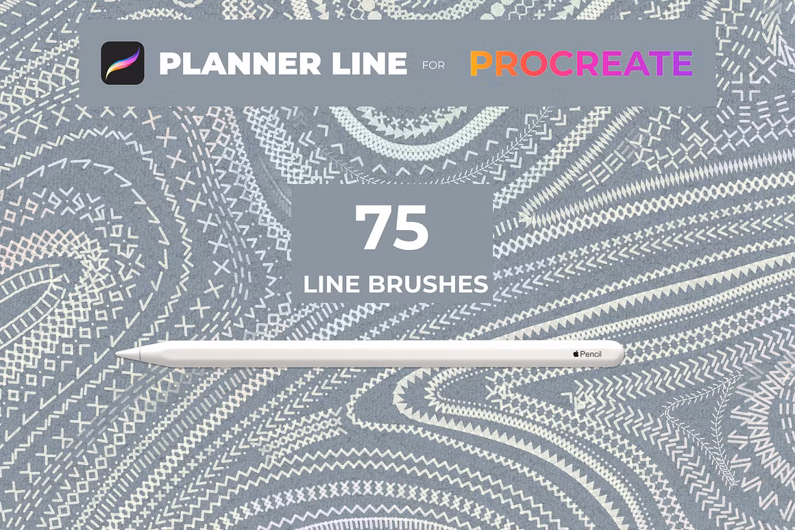 Linear brushes patterns Procreate