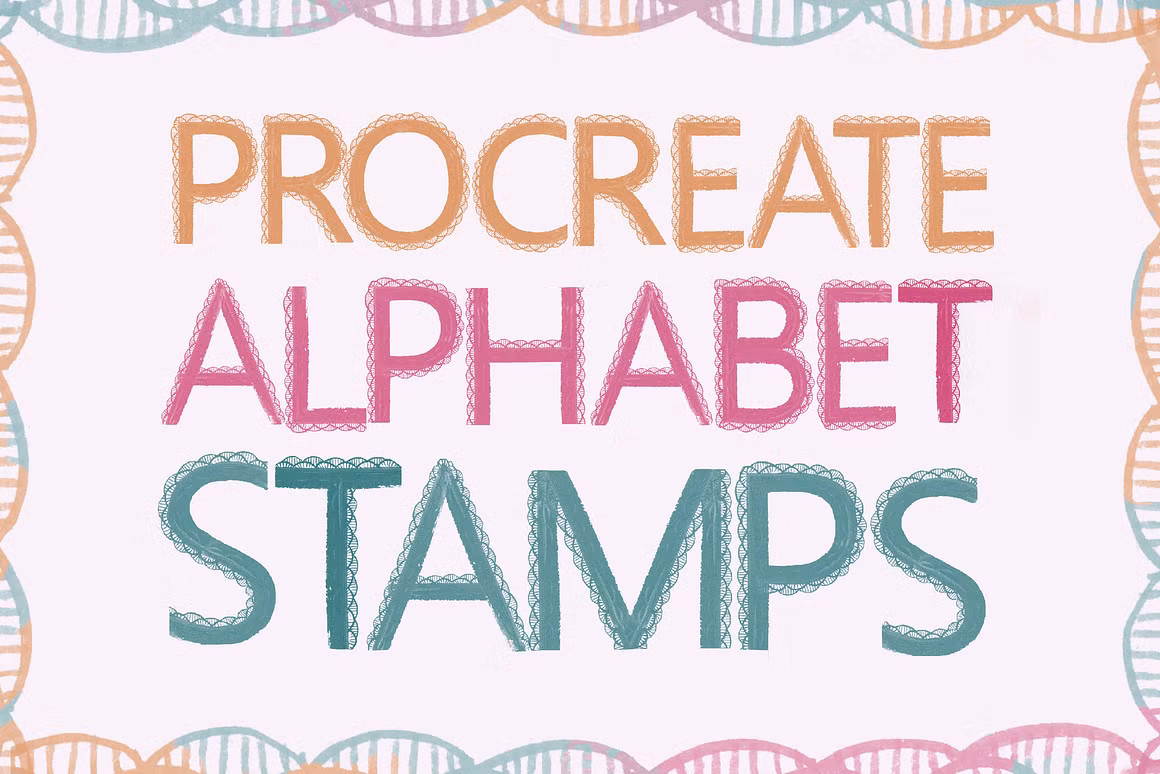 Procreate Alphabet stamp
